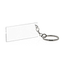 Methacrylate key-ring rectangular 5,9x2,5cm